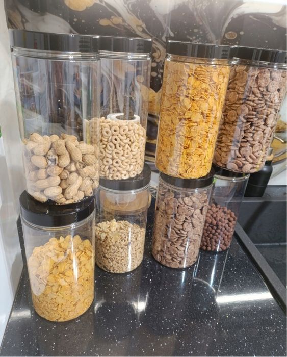 Pojemniki PET 1,5l na żywność makaron mąkę 12 szt
