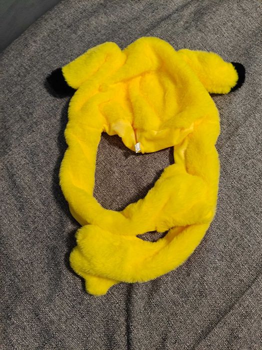 Pluszowa Czapka z Ruchomymi Uszami Pikachu Pokemon
