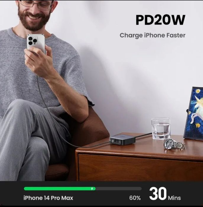 Зарядний пристрій Ugreen Nexode 100W GaN Desktop Charger