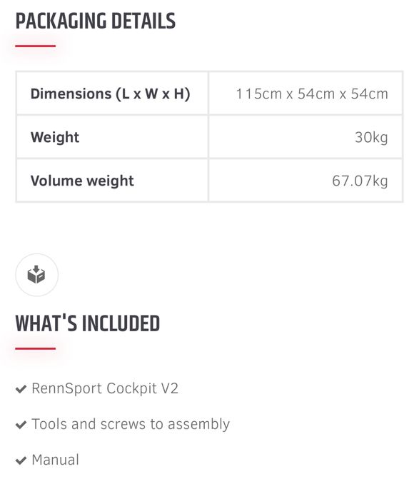 Fanatec Rennsport cockpit V2