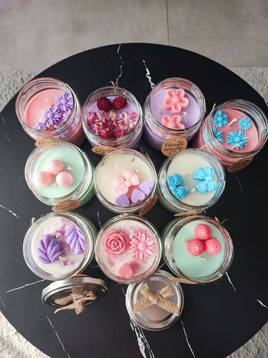 Świeczka sojowa w słoiczku