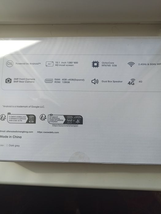 Планшет Cwowdefu 4+4/128gb