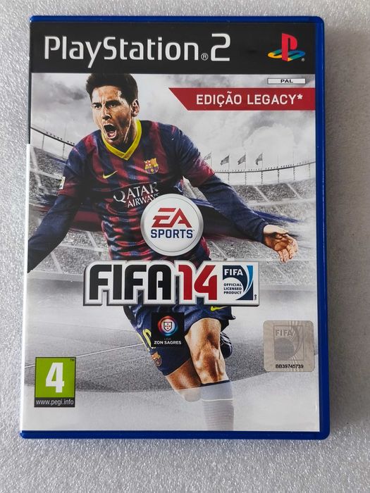 Fifa 14 PS2 Edição Legacy Playstation 2 Edition Versão Portuguesa