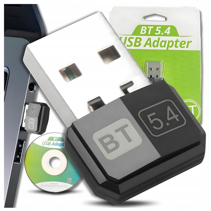 Adapter Bluetooth 5.4 Usb Do Komputera Telewizora Nadajnik Odbiornik