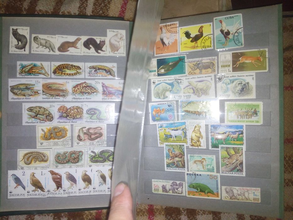 Марки гашені та сучасні блоками