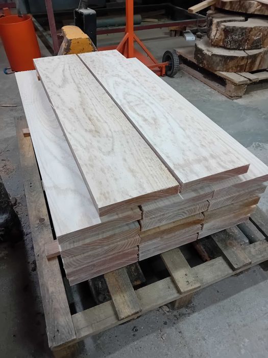 Deski dębowe krawędziaki na kanał pomost trepy