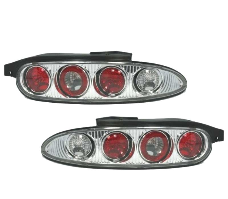 FAROLINS TRASEIROS MAZDA MX 3 90-98 CROMADO