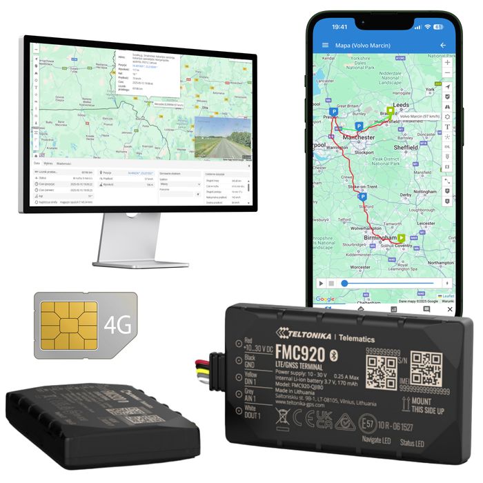 Lokalizator GPS do auta 4G karta M2M aplikacja Szybki montaż bez umowy