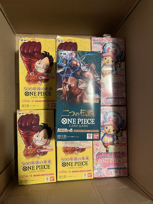 +1000 Cartas One Piece- EB-01/OP-07/OP-08