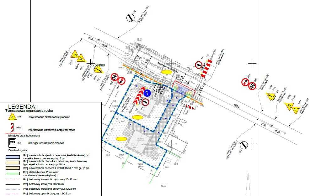 Projekty zjazdów, modelowanie CIVIL 3D, operaty wodnoprawne