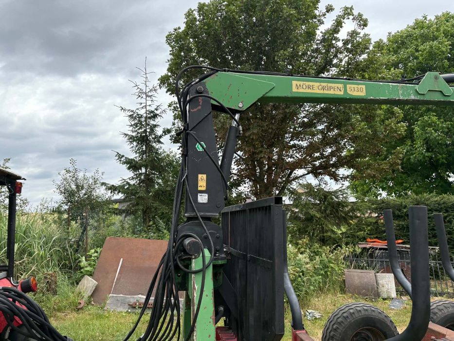 Przyczepa leśna z HDS 7.5 ton