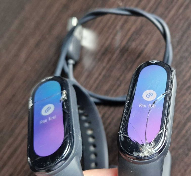 Opaski Xiaomi MiBand 6 uszkodzone dwie sztuki