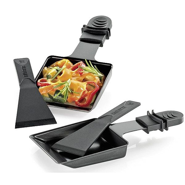 2 Kuchenprofi VISTA8 patelenki z łopatkami do raclette / grilla stołow