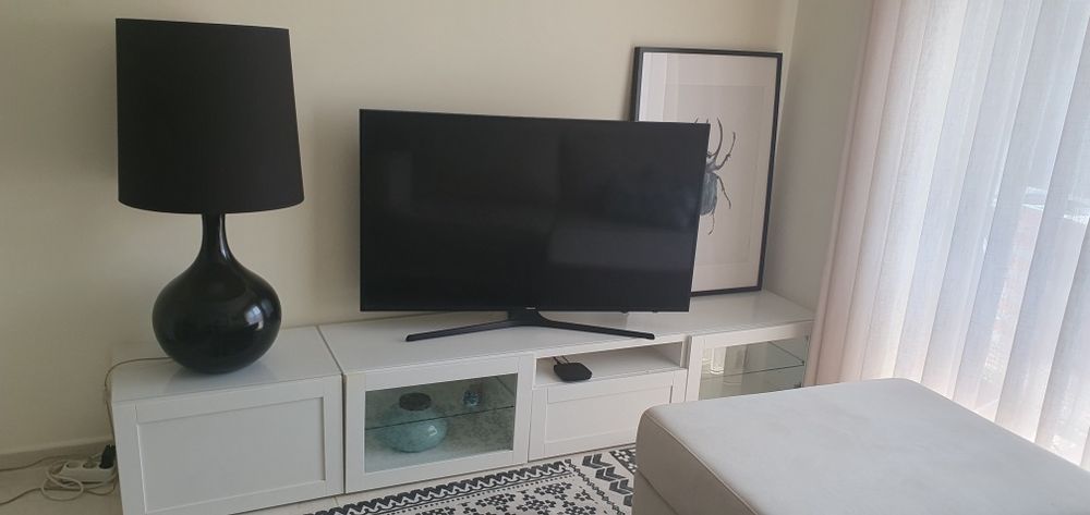Móvel TV com mais um módulo #ikea #móveltvbesta