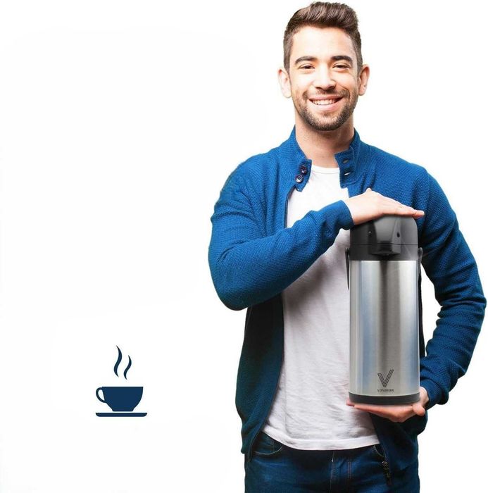Vondior Dzbanek termiczny z pompką 1,9L stalowy termos