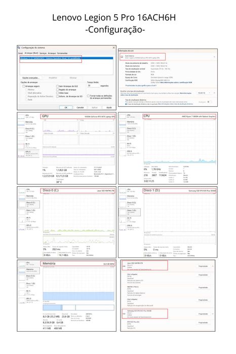 Lenovo Legion 5 Pro 16ACH6H | Ryzen 7 | RTX 3070 | 32GB RAM | 2.5 TB SSD