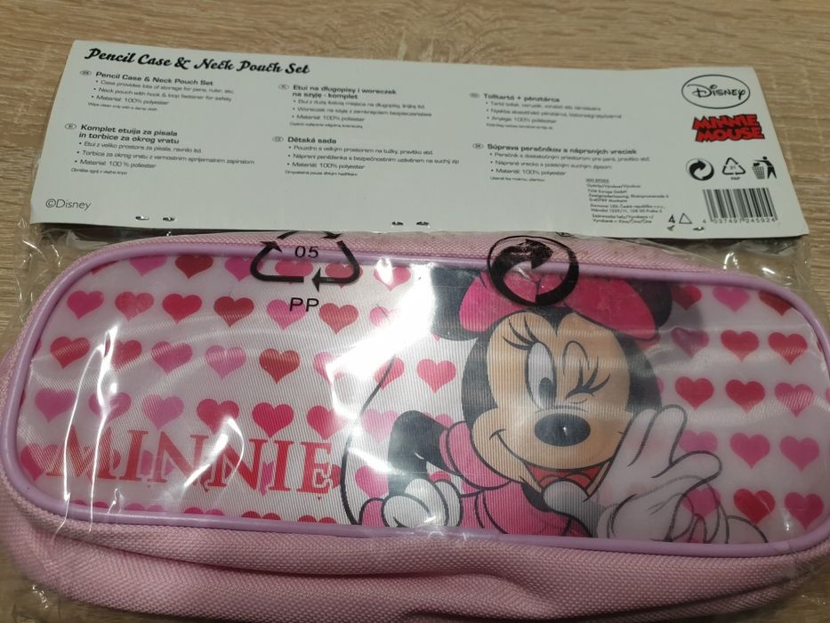 Piórnik + portfel Myszka Mini nowe