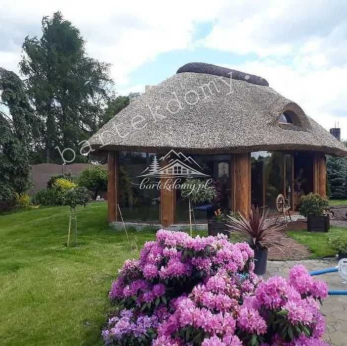 [ Okazja ] Altana Całoroczna | Altana ogrodowa | Altana Kryta Strzechą | Bogate wyposażenie | Producent