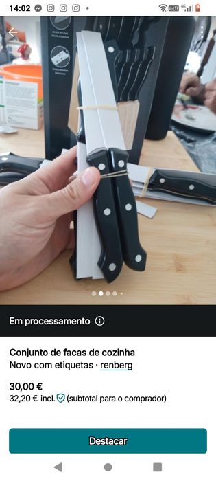 Conjunto de 15 facas de cozinha