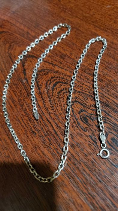 Цепочка якорная серебро 925 пробы