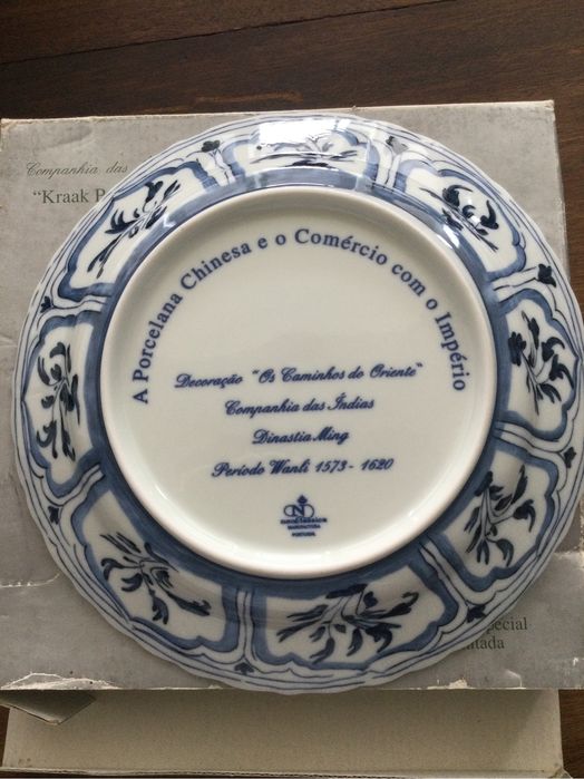 Prato Porcelana Neoclassica com caixa origem