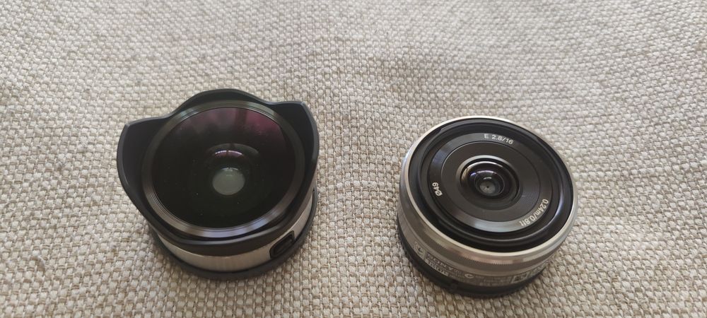 Objetiva Sony Sel 16f28 + conversor fhisheye