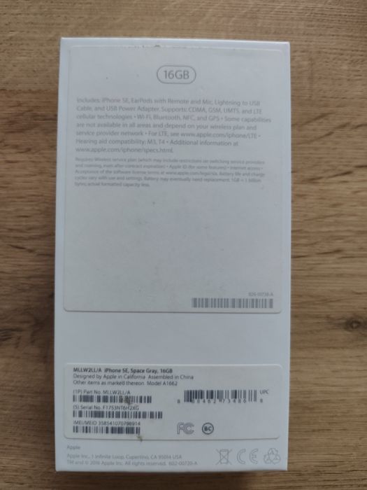 Sprzedam Apple iPhona SE 16GB. A 1662