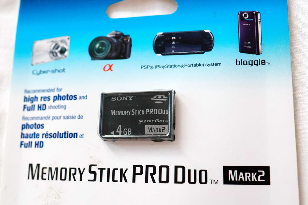 Memory Stick Pro DUO mark 2 *4 GB* Nowa Karta Pamięci Oryginał Tanio !