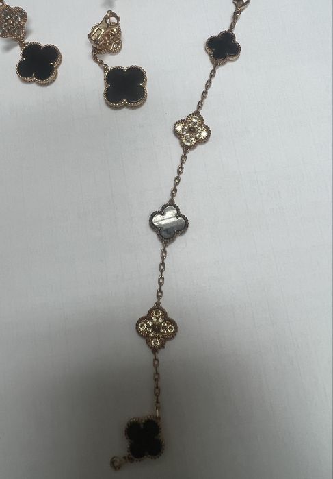 Комплект сережки,браслет Ван Кліф