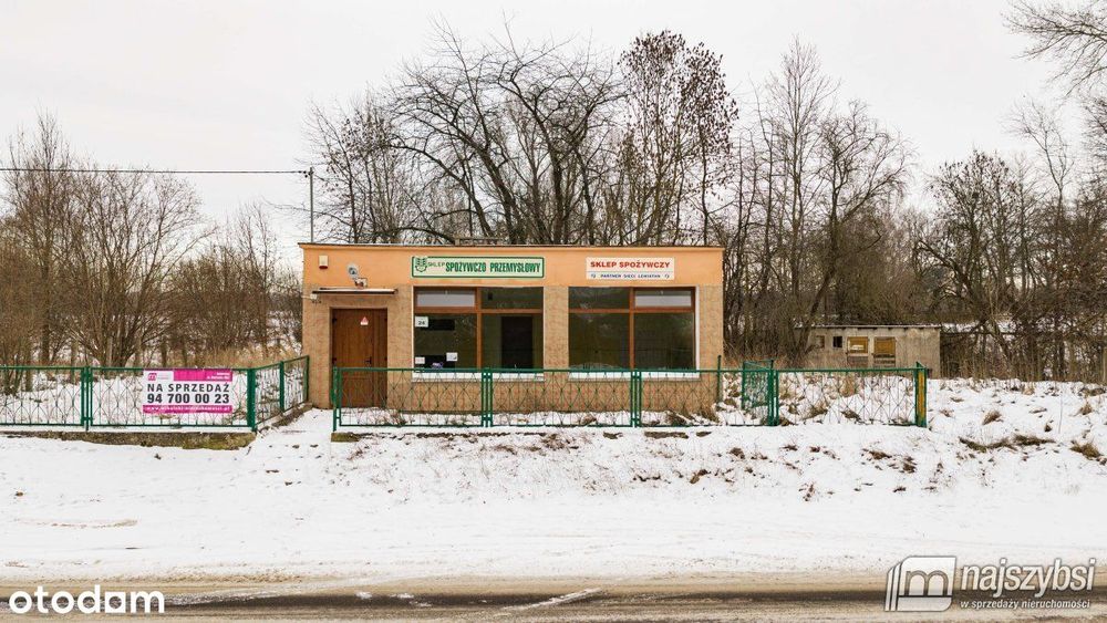Przybiernowo-lokal handlowy z działką 3.900m2
