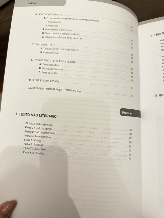 Livro para exame final 9 ano Portugues