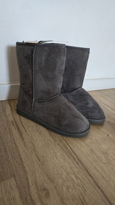 Śniegowce damskie 36 nowe szare