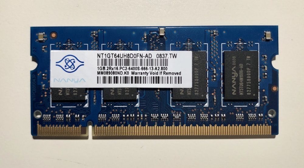 2 Placas de memória para PC portátil64575359375235120