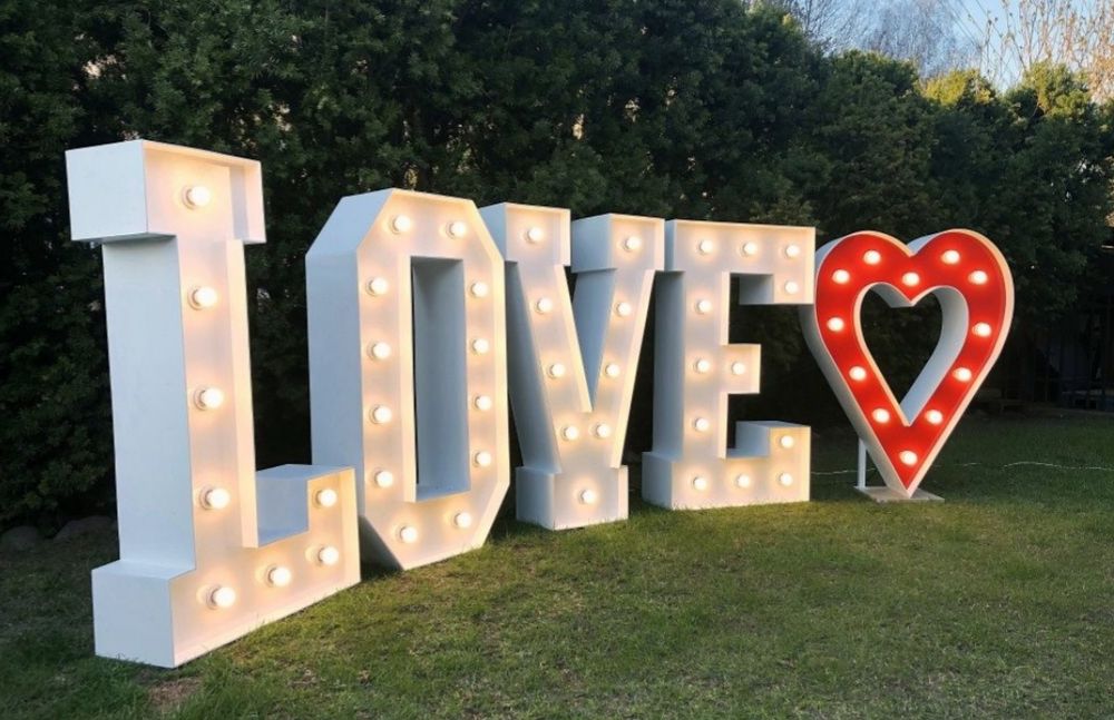 Love podświetlane 120cm +serce