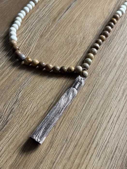 Drewniany sznur do modlitewny mala buddyjska tybetańska tasbih