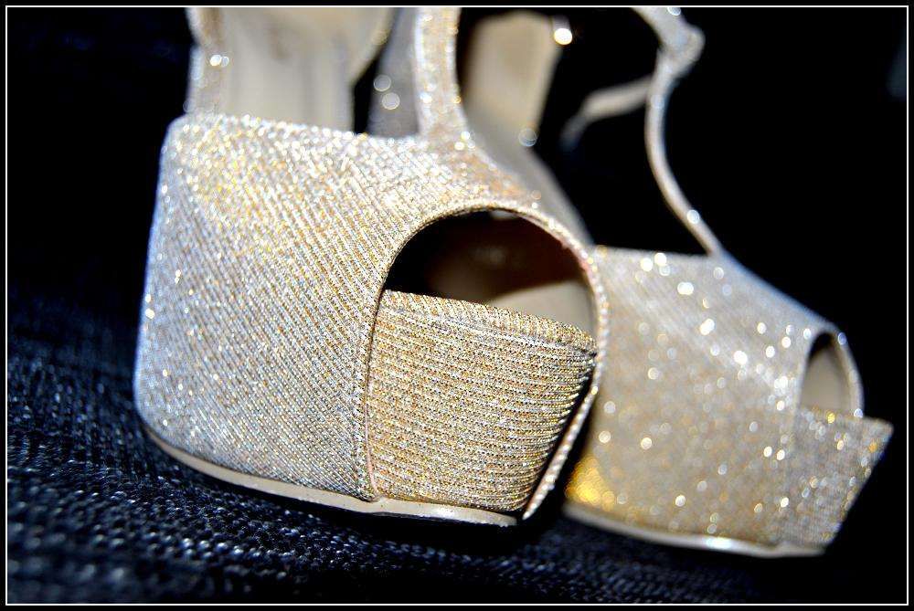 Sandálias com brilho