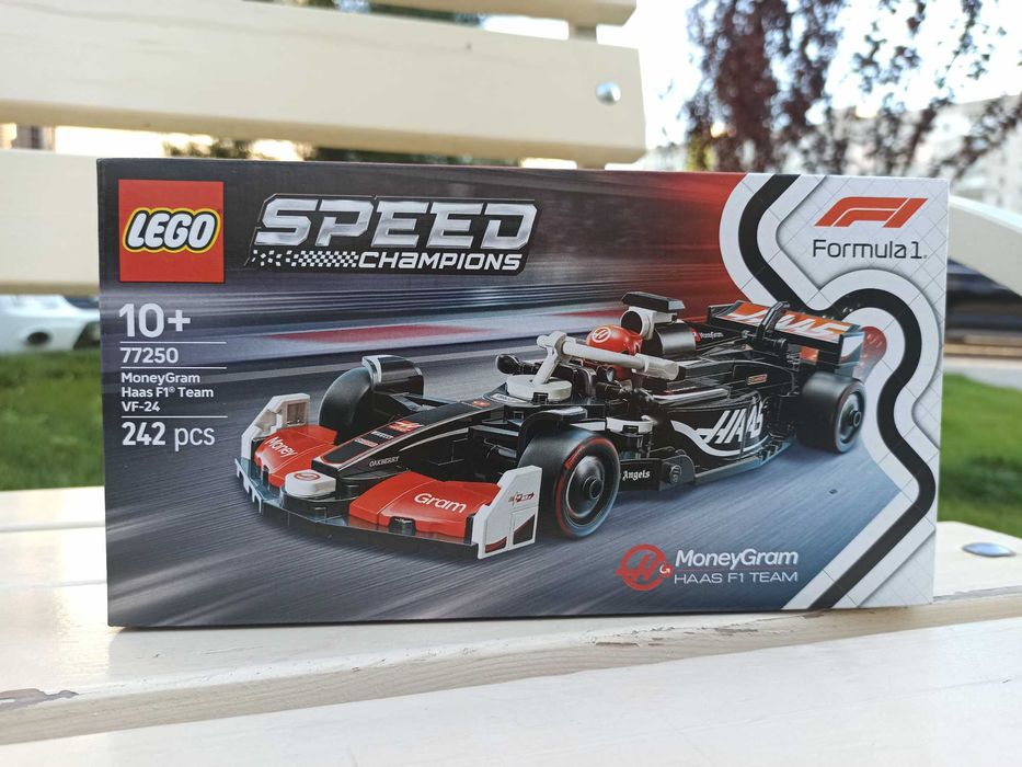 LEGO Speed Champions MoneyGram Haas F1® Team VF-24 77250, LEGO Jurassic World Втеча по бездоріжжю від раптора 76972/Нові, оригінал