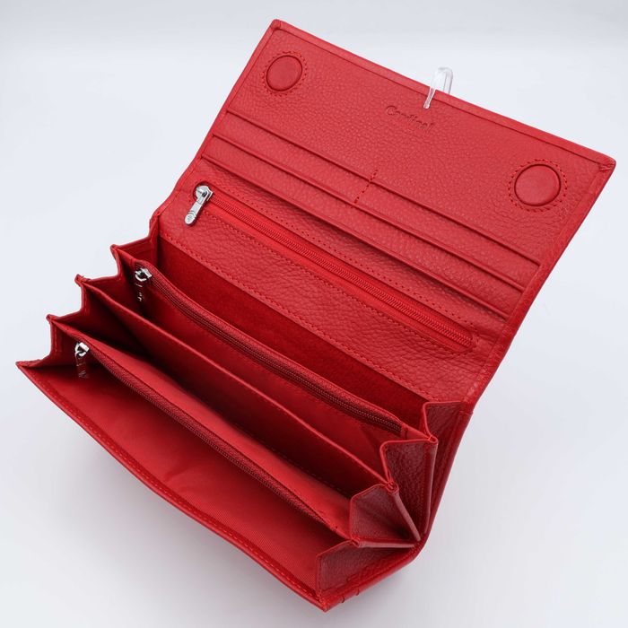 Гаманець жіночий шкіряний червоний 5241 Кошелек женский кожаный красны