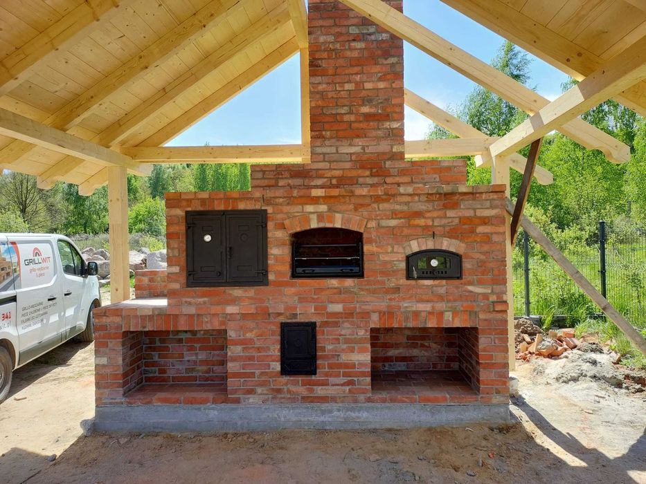 Grill murowany wedzarnia murowana grillo wedzarnia grill ogrodowy