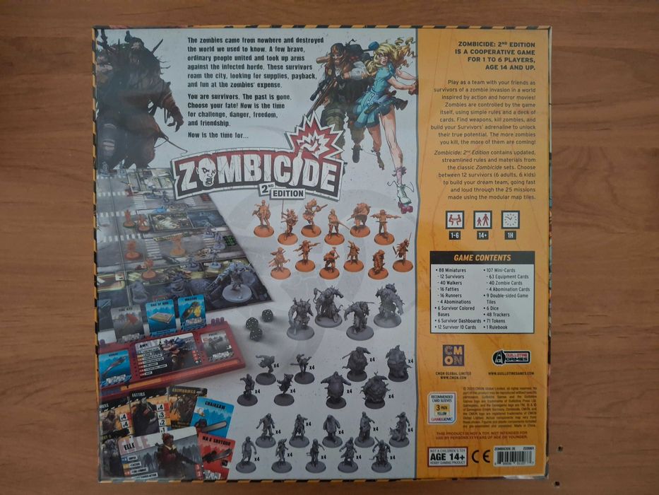Jogo de tabuleiro / Boardgame Zombicide 2nd Ed.