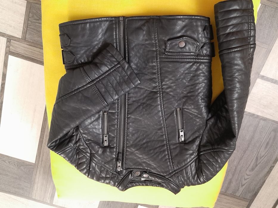 Zara косуха кожанка