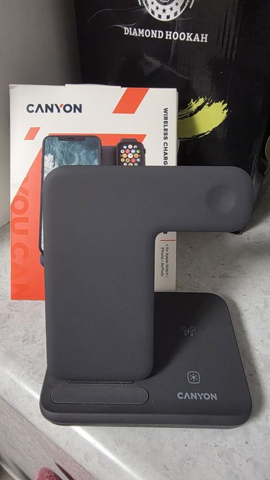 Бездротовий зарядний пристрій Canyon WS-303 3 в 1