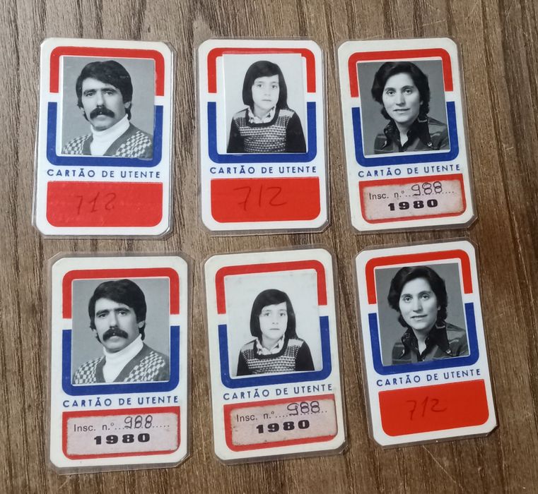 Cartões antigos de sócio