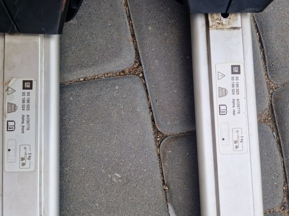 Belki dachowe bagażnik Poprzeczki Opel Astra H