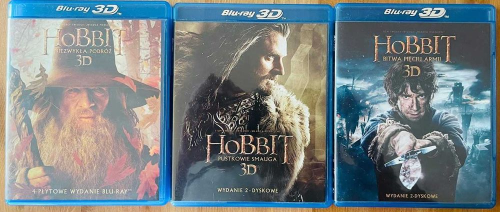 Hobbit Trylogia 3D polski dubbing 5,1