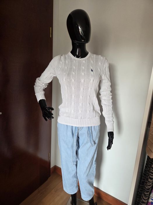 Lekkie sweterek Ralph Lauren warkocz