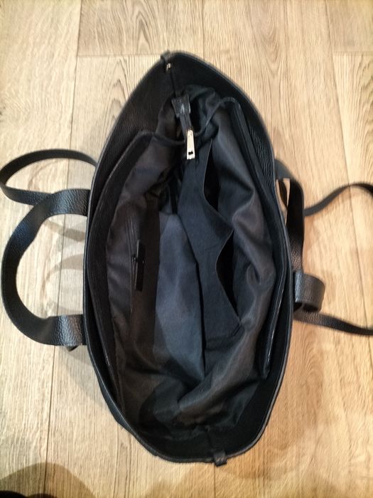 Piękna torebka shopper włoska jakość  wykonana z naturalnej skóry zams