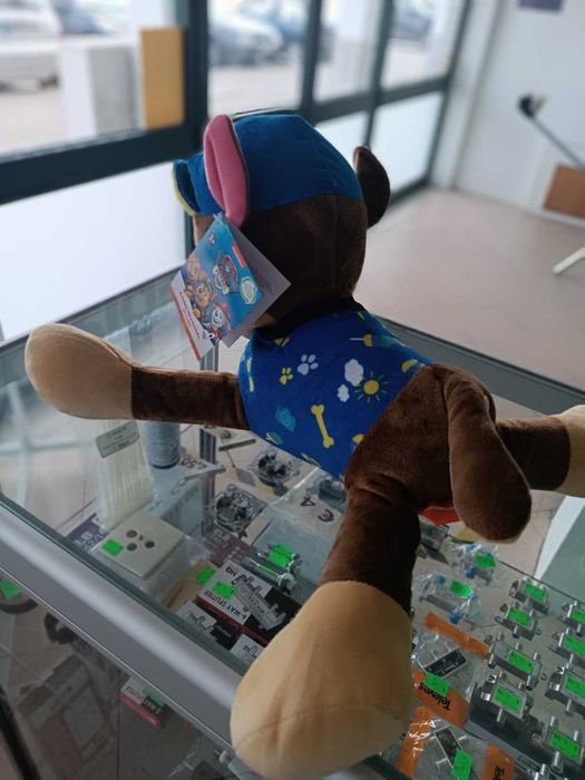 PROMO NATAL:Peluche Patrulha Pata Chase Jumbo 50cm deitado