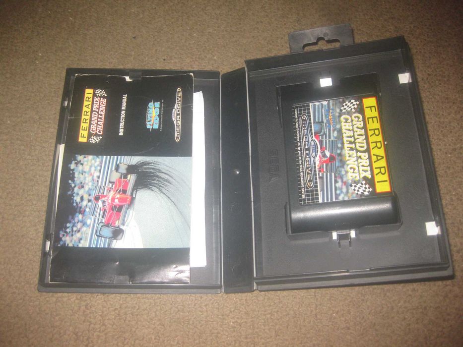 Jogo "Ferrari Grand Prix Challenge" para Sega Mega Drive/Completo!