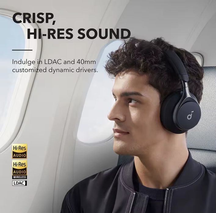 Bluetooth бездротові навушники Anker Space One Ho-Res Нові!